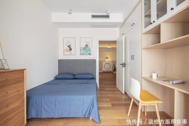 墙面|112平简约风三居室，这样设计建筑结构也成为空间的一大特色