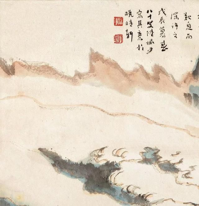 其意|陆俨少八十岁写其意--暮春咏归图