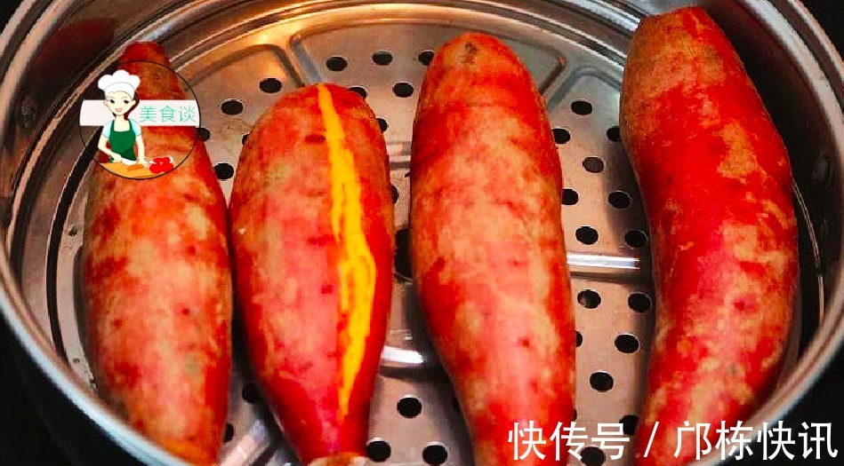 好吃|蒸红薯时,直接上过蒸就错了,教你一个小窍门,保证红薯香甜粉糯