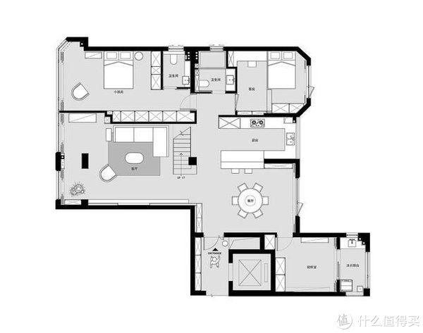 客厅|温州夫妻的170㎡新家，坚持黑白灰装修，完工后的家，简单又高级