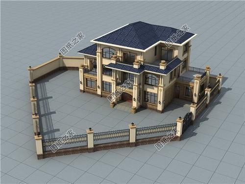 效果图|5开间三层自建房设计图，简单大气，把田园美景送到家