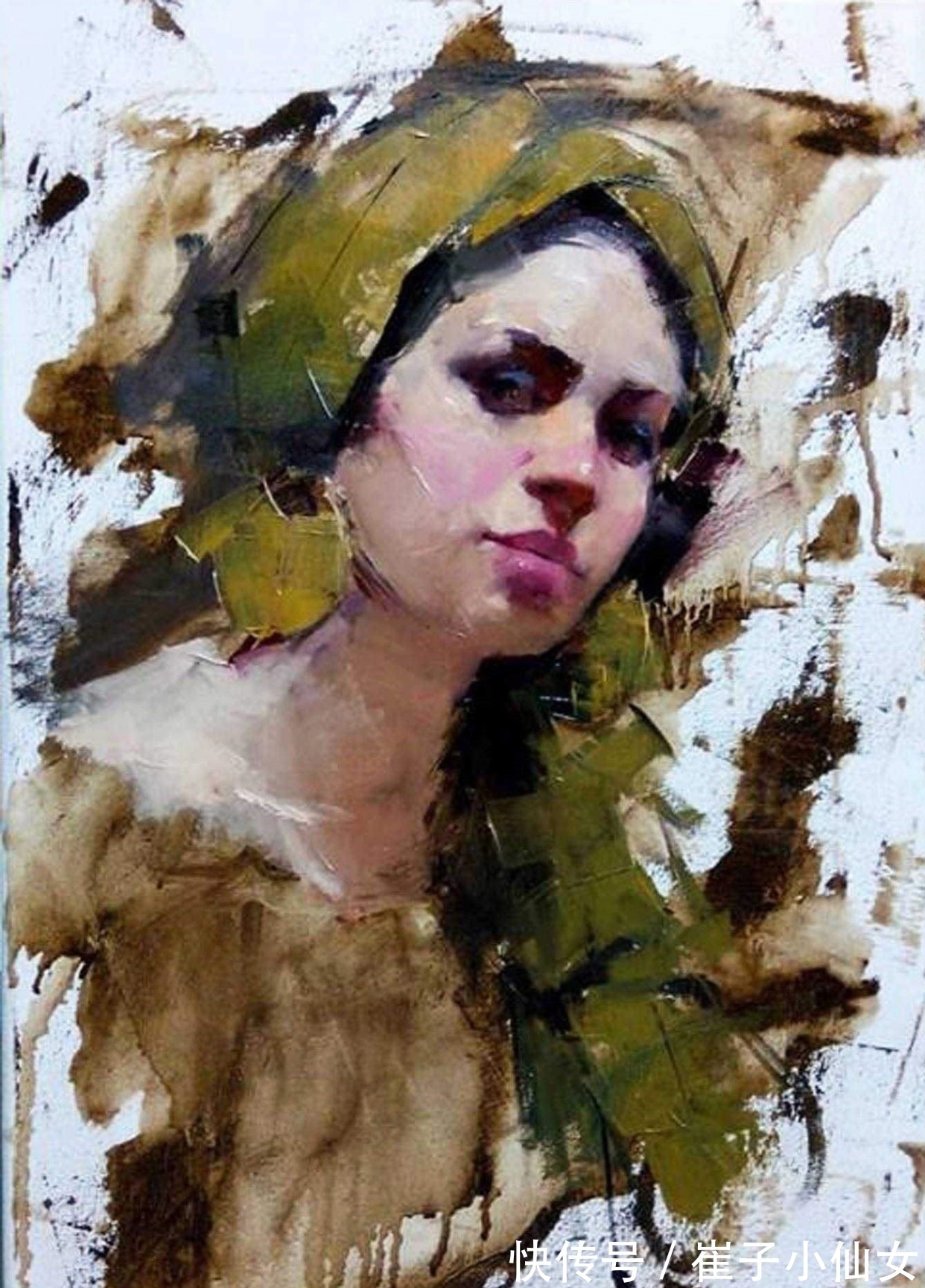 库里@用画笔展现东方魔力的女艺术家——库里和她的女性题材画作