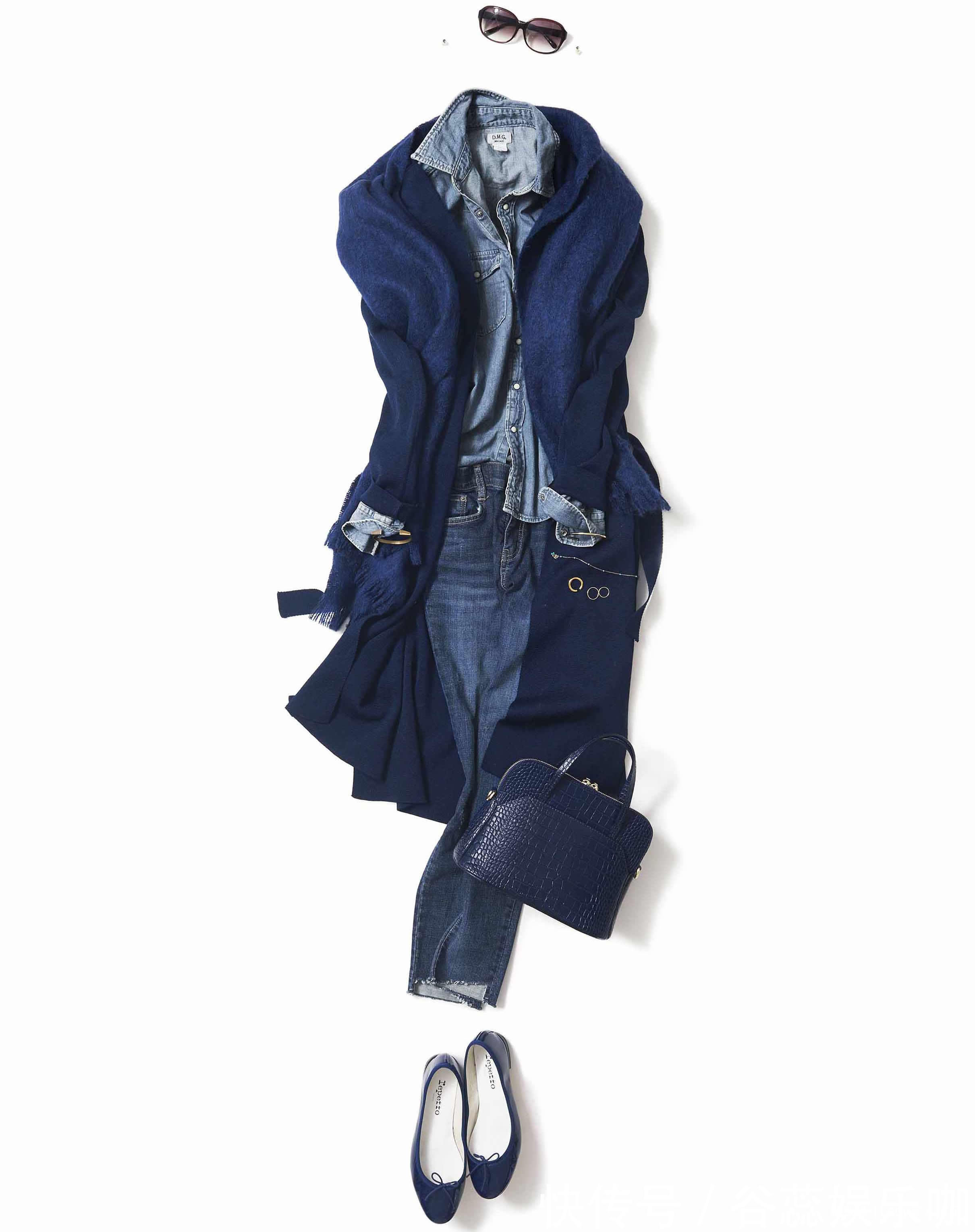 针织衫 春天穿衬衫时,请这样搭!4种高级“穿搭配色”方案,每套都完美