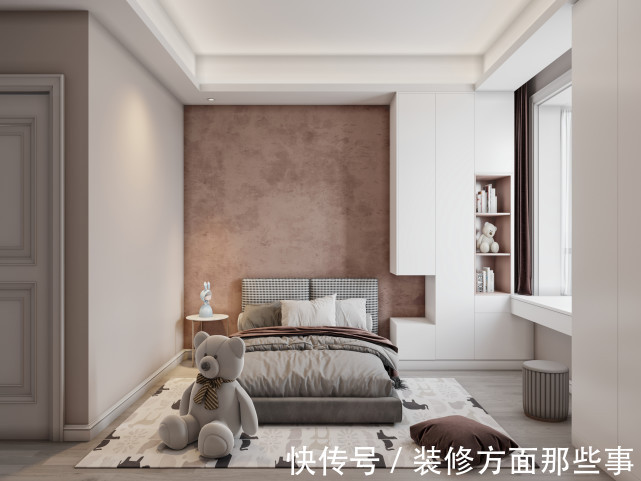现代|491㎡现代美式,温馨粉色系客厅真是太美了