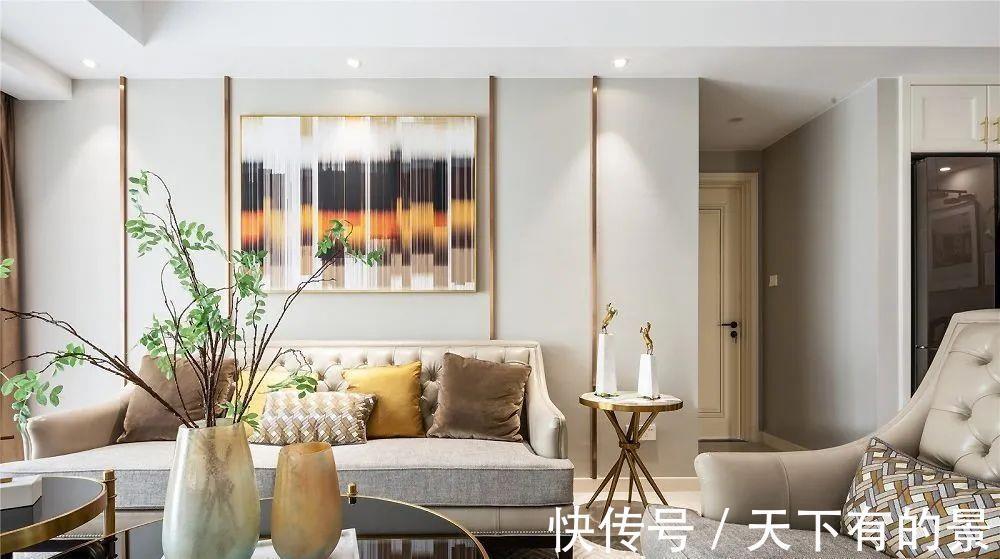 齐家安安|136㎡轻奢美式风，软装这样搭配，一点也不输豪华别墅！