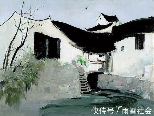 江南园林#“中国画”吴冠中画的太好,中国画在他笔下活了起来