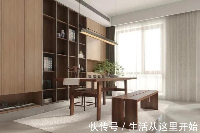 中式|摩登东方,新中式茶室,体验实木茶桌带来的空间之美!