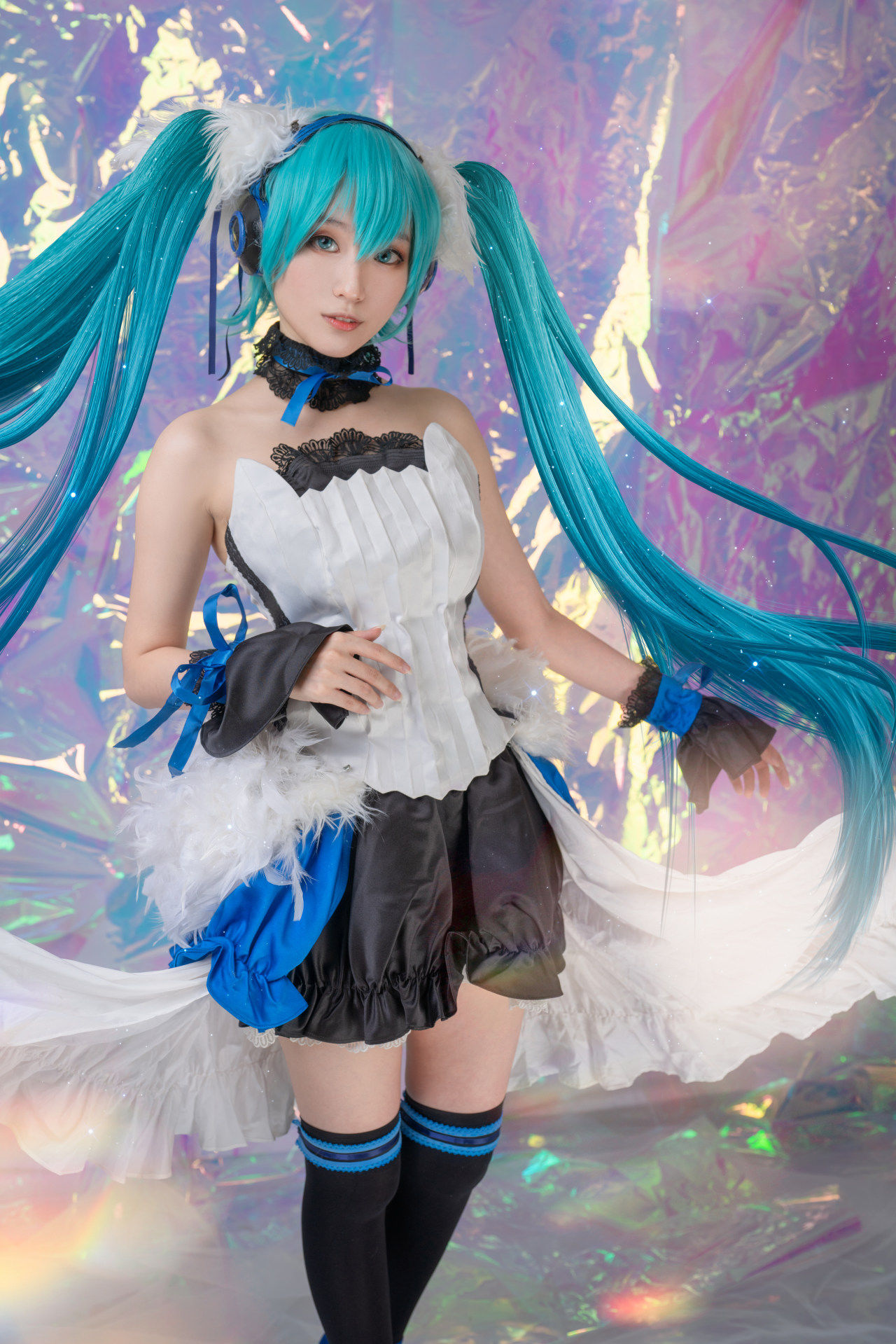 初音未来|VOCALOID初音未来第七龙神miku联动cosplay