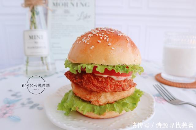 好吃|汉堡这样做,简单快手,一口下去满满都是料,比外卖好吃多了