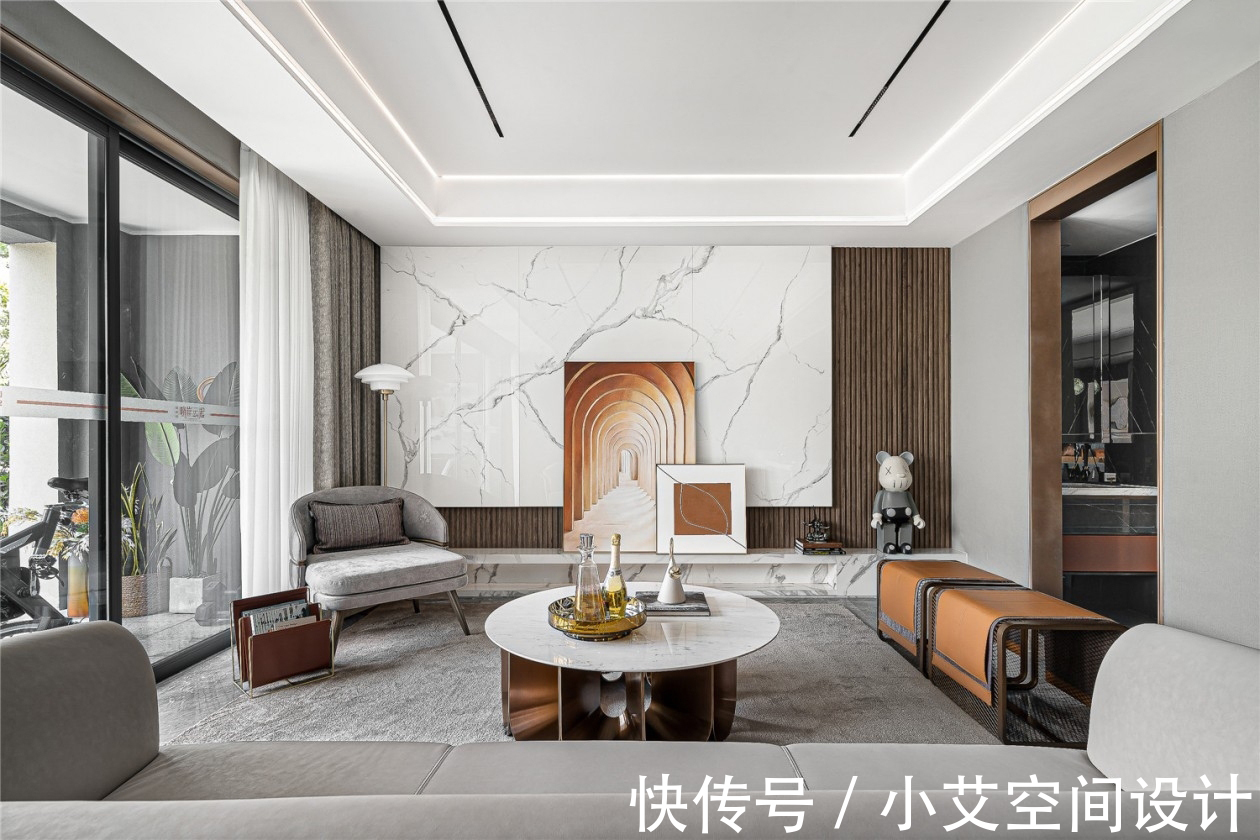 叠墅|174㎡叠墅软装设计，打造现代空间的时尚奢华感！