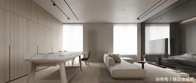 高级感|看了他“空空荡荡”的家,叫我羡慕不已,全屋原木风,太高级了!