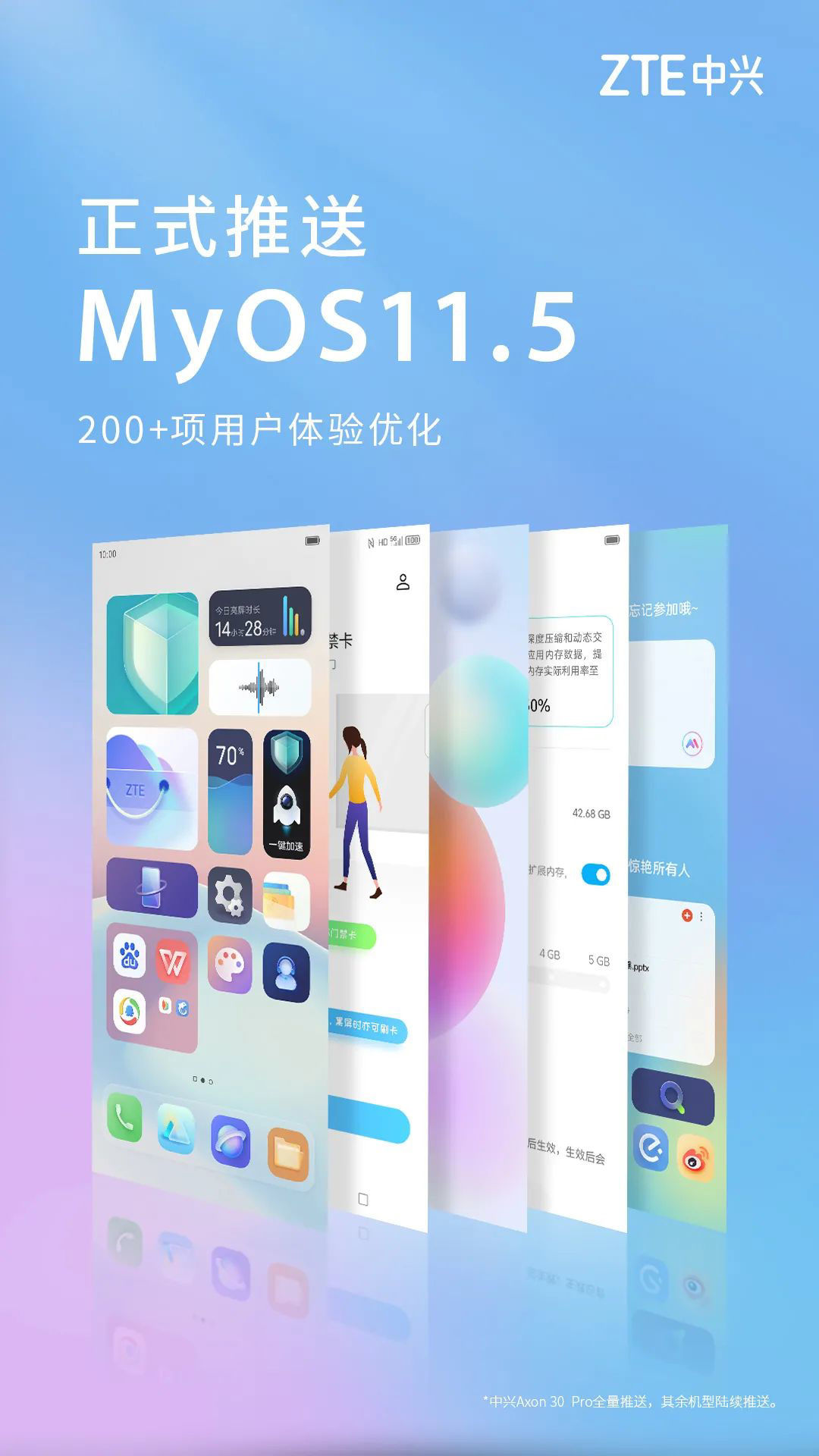 应用集|中兴手机 MyOS 11.5 正式推送