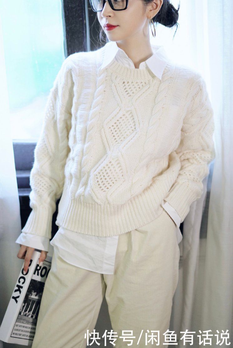 穿毛衣别总老一套，三木这4套“叠搭”就很时髦，基础款也显高级