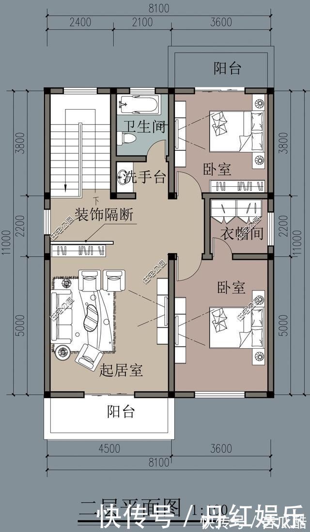 装配式建筑|精选5套占地100多平的农村户型图,第3套尤其适合东北地区自建