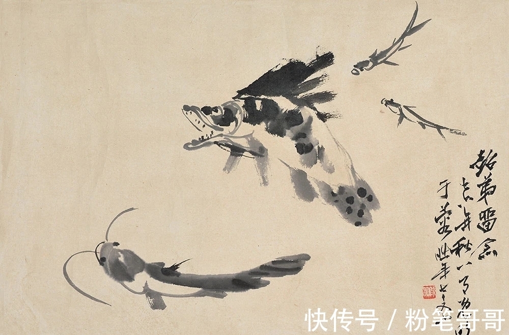 花鸟画@近现代四川水平最高的花鸟画家之一|刘既明画芦雁