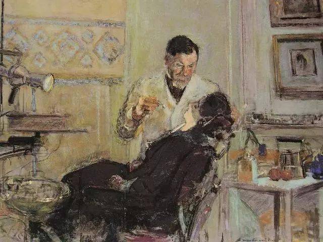 油画!法国纳比派代表画家-维亚?尔·爱德华油画