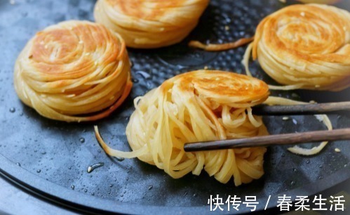 花生油|烙饼新方法,懒人最爱,丝丝缕缕,香酥脆,美味!