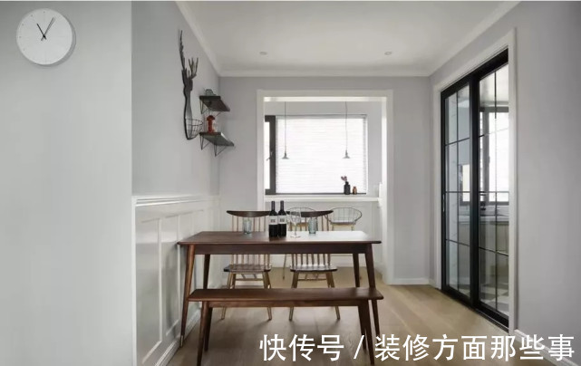 硅藻泥|102平北欧风三居室,选择深色布艺沙发只是为了耐脏