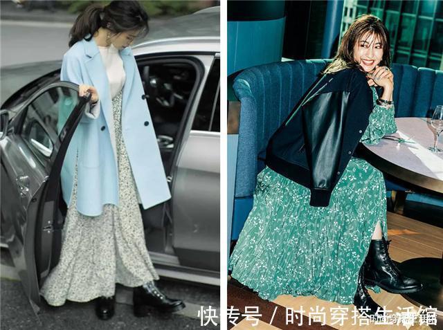 裙子|春天了,羽绒服就收起来吧!今年流行“裙子+短靴”,洋气又显瘦