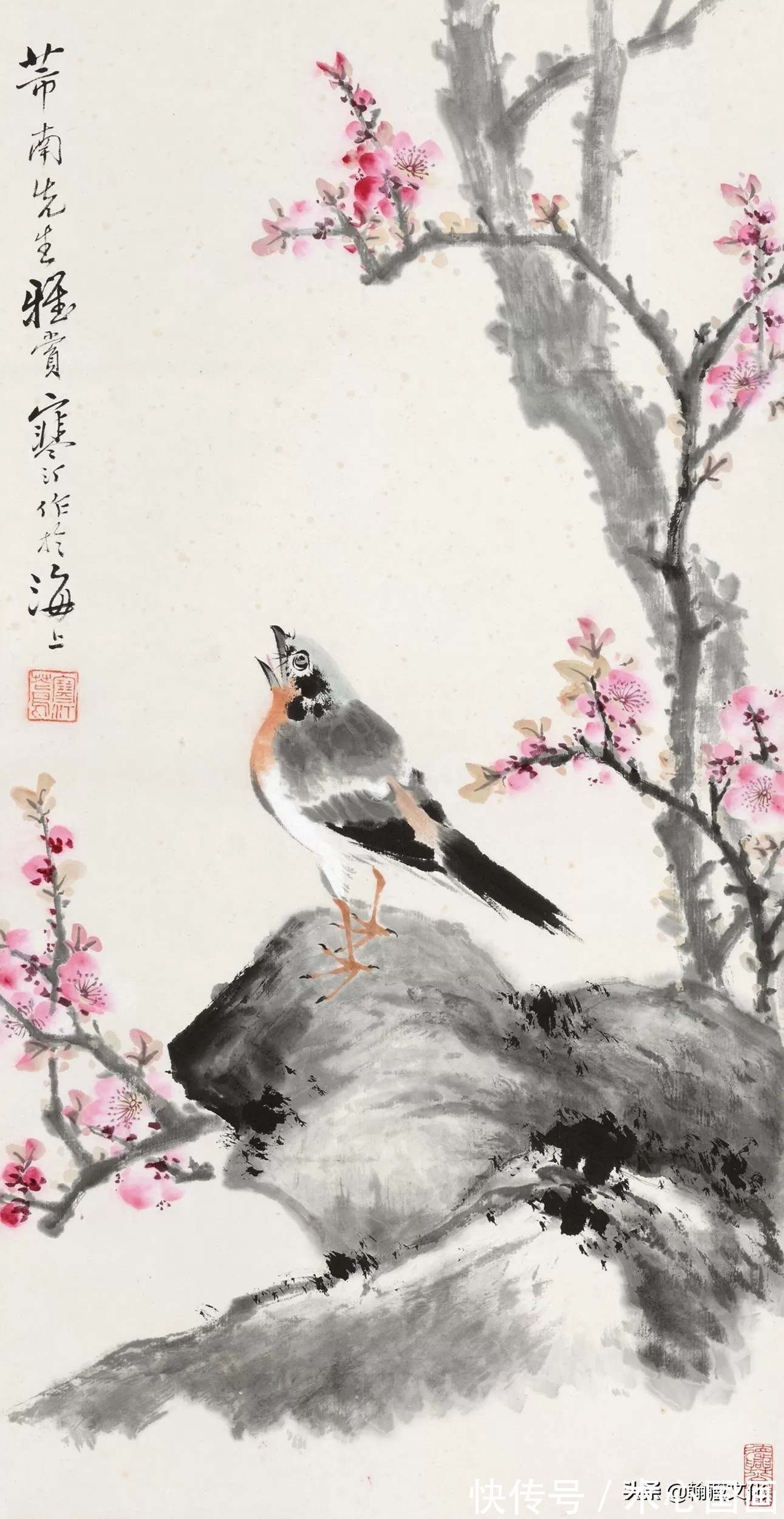 任伯年&江寒汀先生小写意花鸟画欣赏(一)