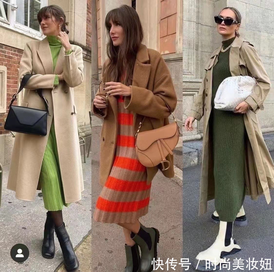 利落 为什么气质好的女人,都喜欢穿“长大衣”?看时尚博主穿搭就懂了