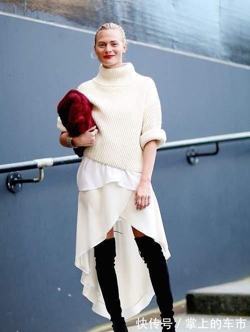 锁骨处 秋冬纯色毛衣怎么穿才能更胜一筹三招就搞定,简约高级感穿搭!