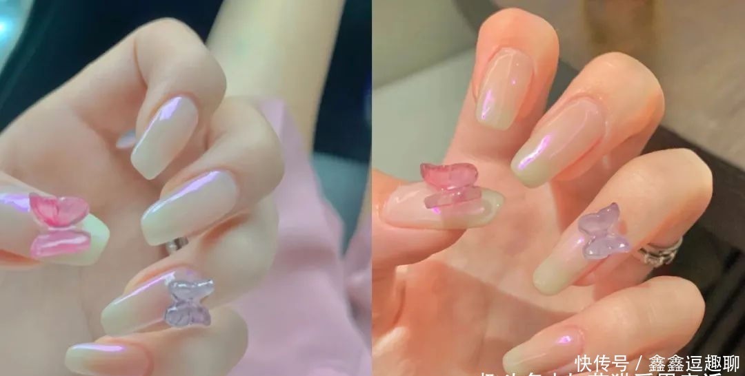 lng|现实中美炸的极光美甲,梦幻炫彩,仙掉眉毛很上头!