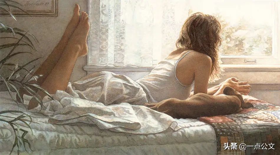 水彩!这位女画家因为一组水彩少女,醉倒多少男人