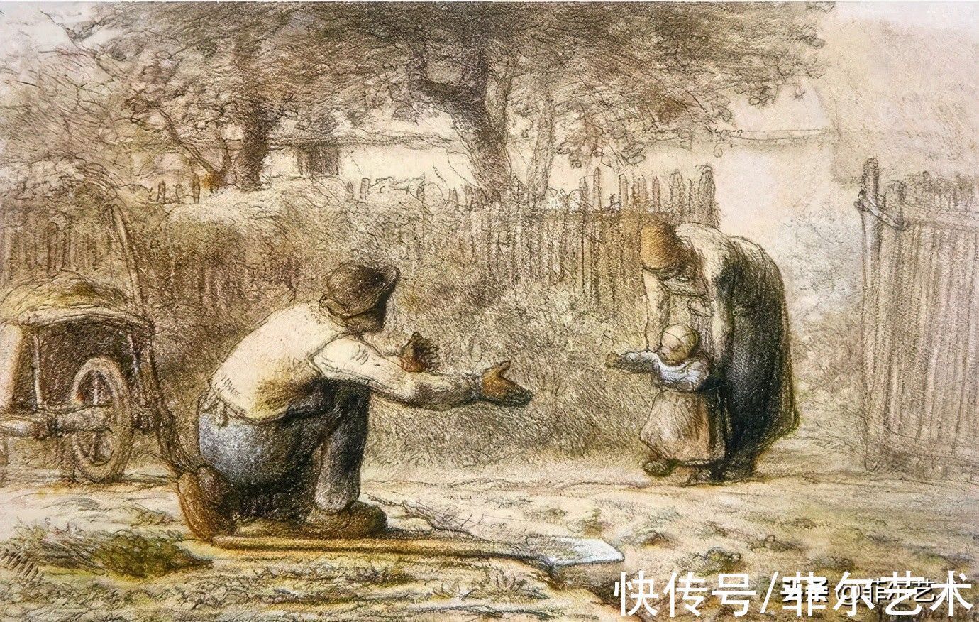 农民!大师就是大师~最穷苦潦倒的画家却画出了最温暖的画