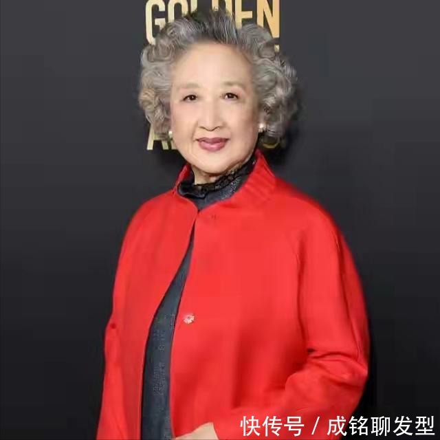 染发 这才是老年人最美的发型,蓬松卷发知性优雅,花白发更显成熟魅力