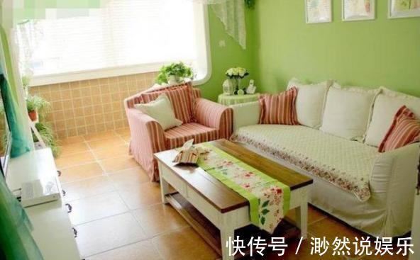 蕾丝|23岁女儿买下65㎡小户型,装修出''绿色田园''风,羡煞同龄人
