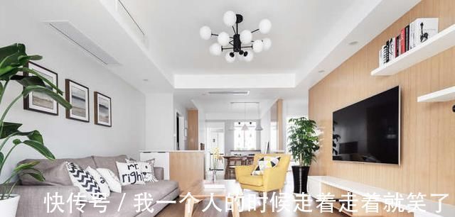 原木|闺蜜93平米的新房装修太美了,原木风的设计很温馨,进门就被吸引
