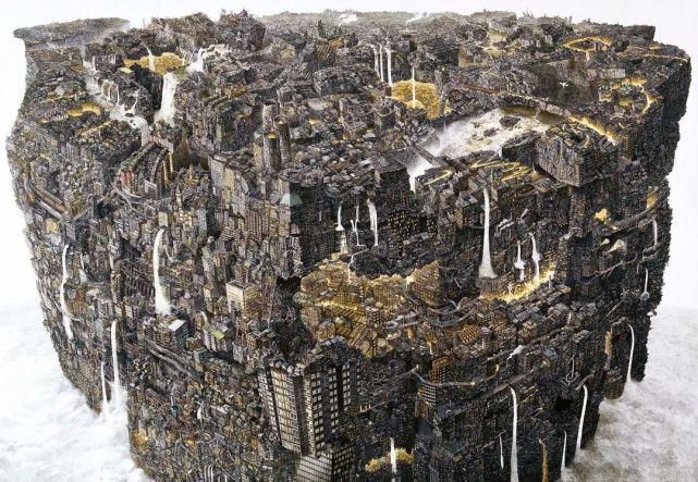 东京艺术大学$一幅画画了3年,细到要用放大镜,他把钢笔画玩到了极致