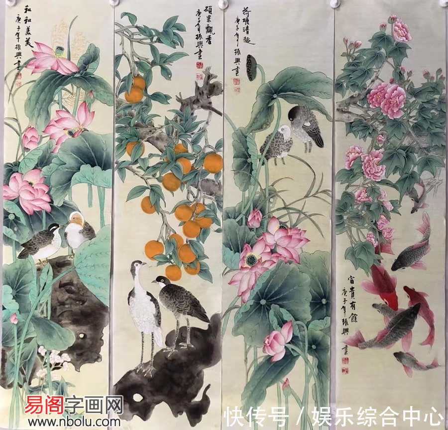 牡丹凤凰$王振兴花鸟作品，对自然万物的深情讴歌