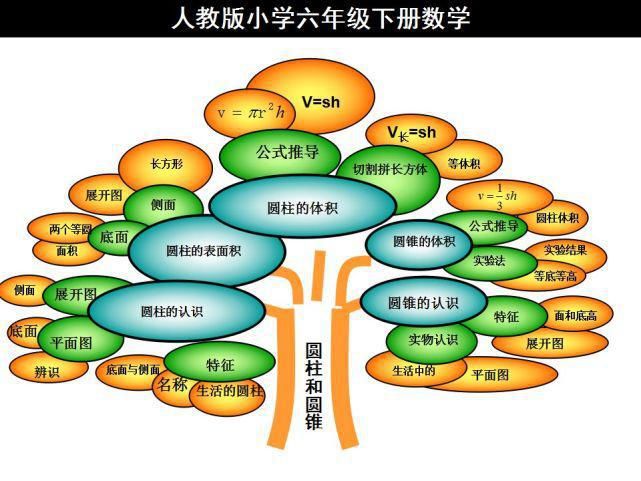 下册|人教版六年级数学下册思维导图汇总