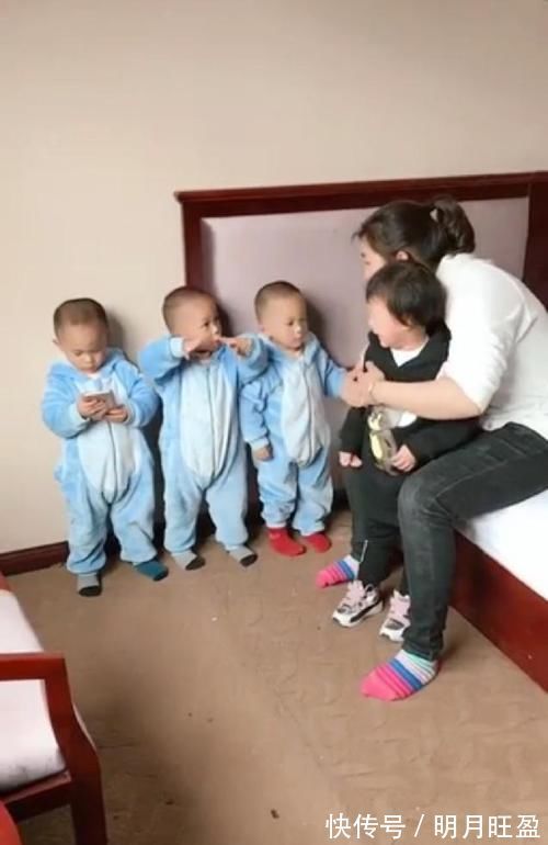 丽丽|三胞胎合伙欺负小姨,妈妈赶来后问是谁干的,宝宝们当场窝里反了