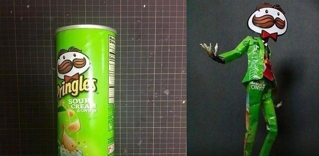 垃圾|大神将垃圾制成精美手办,“变废为宝”的手法太神奇,我看懵了!