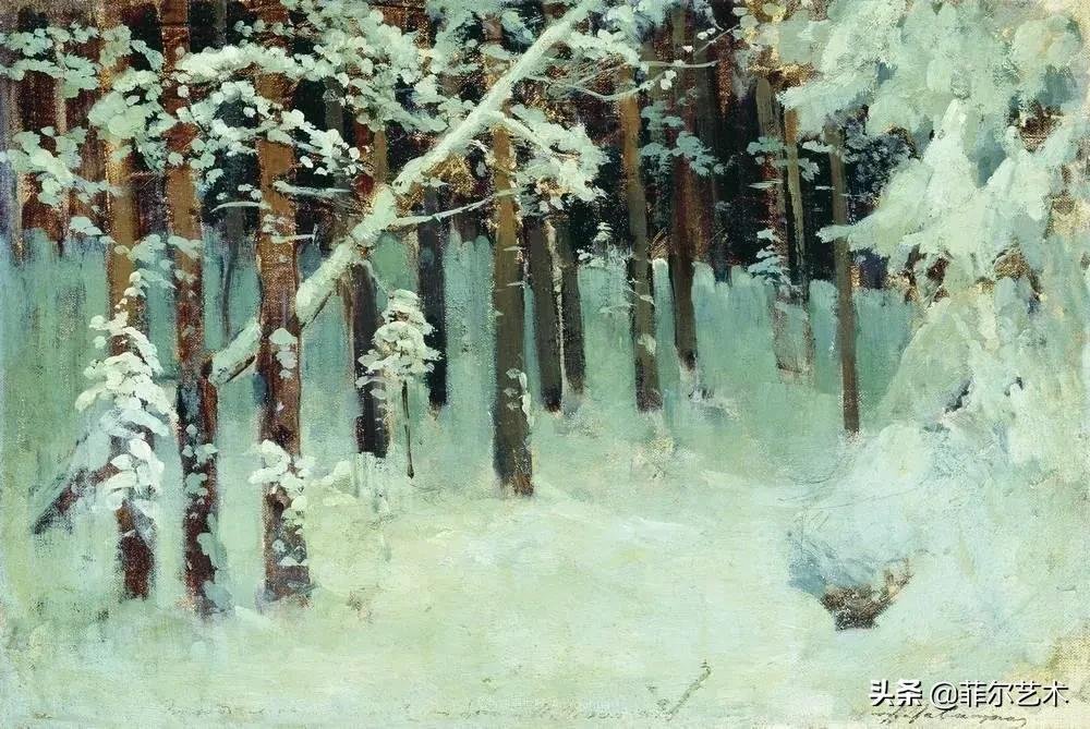 大自然!艾萨克·伊里奇·列维坦油画作品用笔洗练,情感充沛,极富诗意