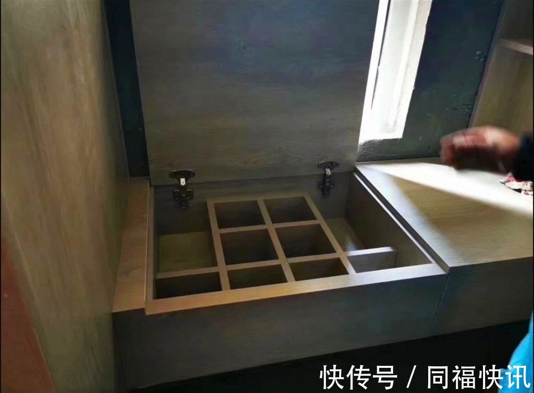 地台床|晒晒我家木工现场打的柜子,比定制柜子省了一半钱,还更精致实用