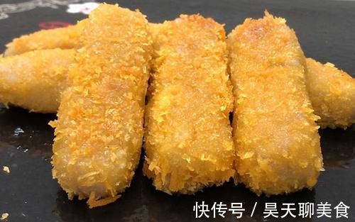 玉米油|喜欢吃香芋的看过来，打成泥搓成条，简单一做，外酥内软不够吃