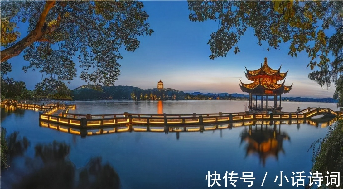 湖面@开场即巅峰,未来有可待:苏轼在杭州西湖,写下了人生的第一首词