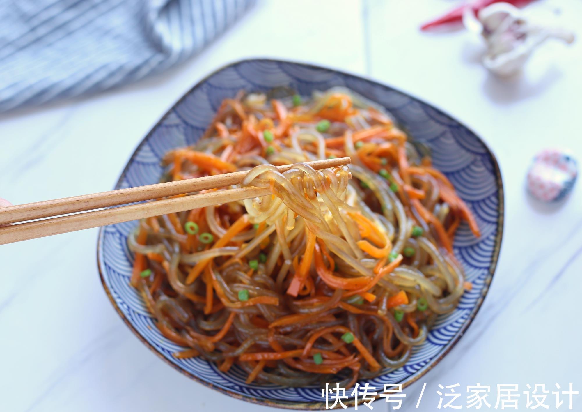 好吃|炒粉条一下锅就粘?用对了办法,又快又好吃,还不粘锅