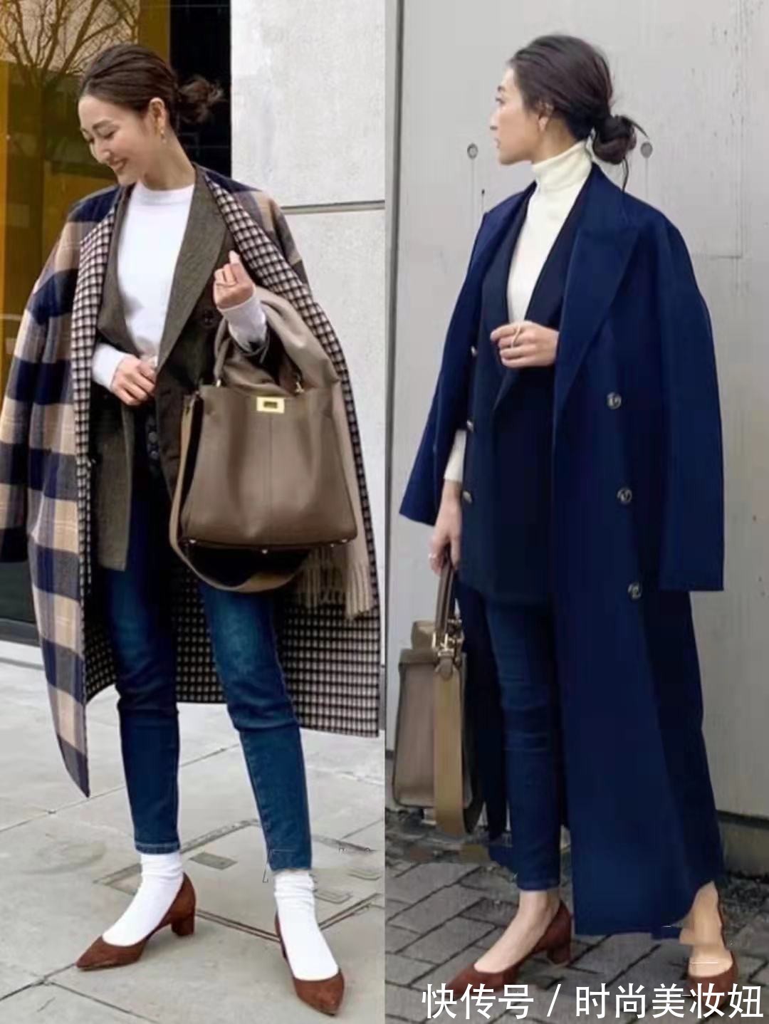 出镜率|40岁女人穿大衣要“高级”,学日本博主18套搭配,优雅又显气质