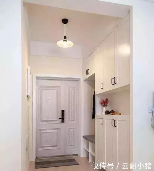 墙面|一进门就被鞋柜惊艳到了,真是漂亮又实用,晒晒!