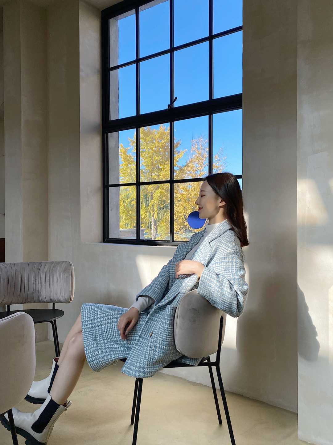 小姐姐|~小王~长款大衣太容易撞衫了怎么办?别怕,用短款毛呢代替它也可以很美