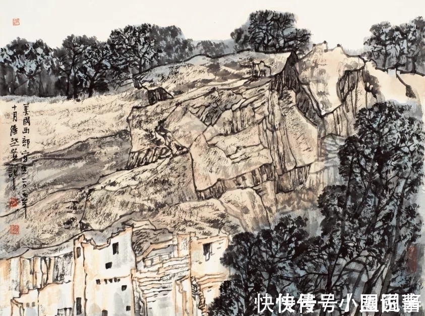 满维起@中国水墨画院|老骥伏枥,总有新意,满维起山水写生新作