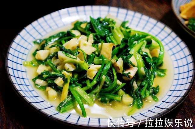 空心菜|宝妈晒一家三口的晚餐，虽然素了点，但好吃又省事，全家都喜欢