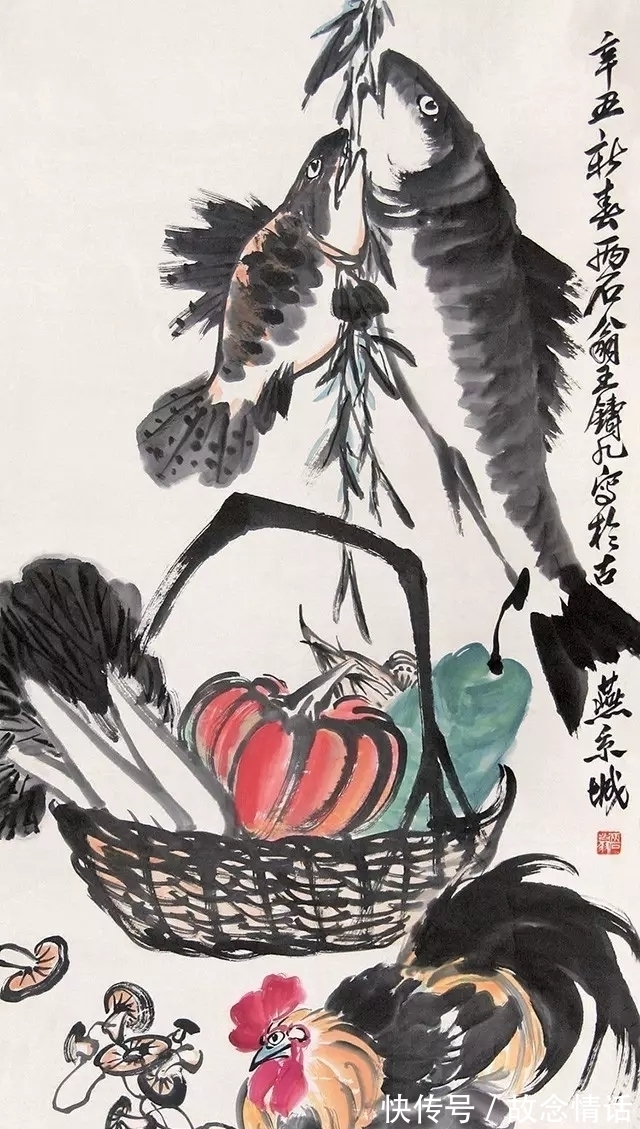 齐白石&齐白石入室弟子,拜师不学师!王铸九写意花鸟画