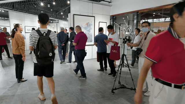 梁岩|丹青结同心，彩墨颂党恩—梁岩、刘永泽、罗丹青书画联展揭幕