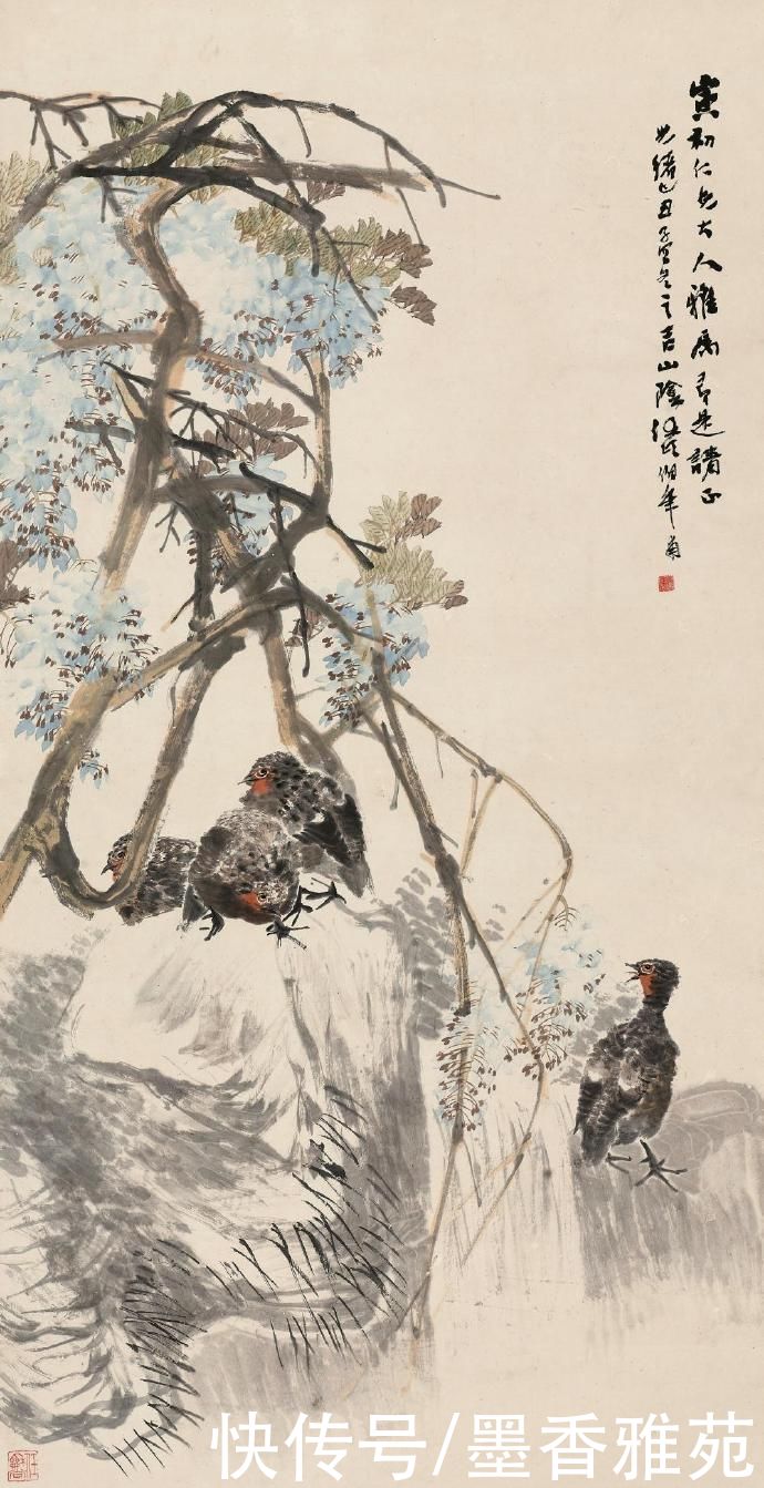 海派大师任伯年的国画作品，生动传神